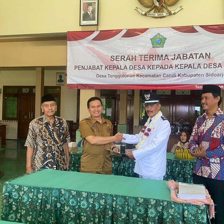 Serah Terima Jabatan Kepala Desa Tenggulunan Periode 2026–2034 Berlangsung Khidmat